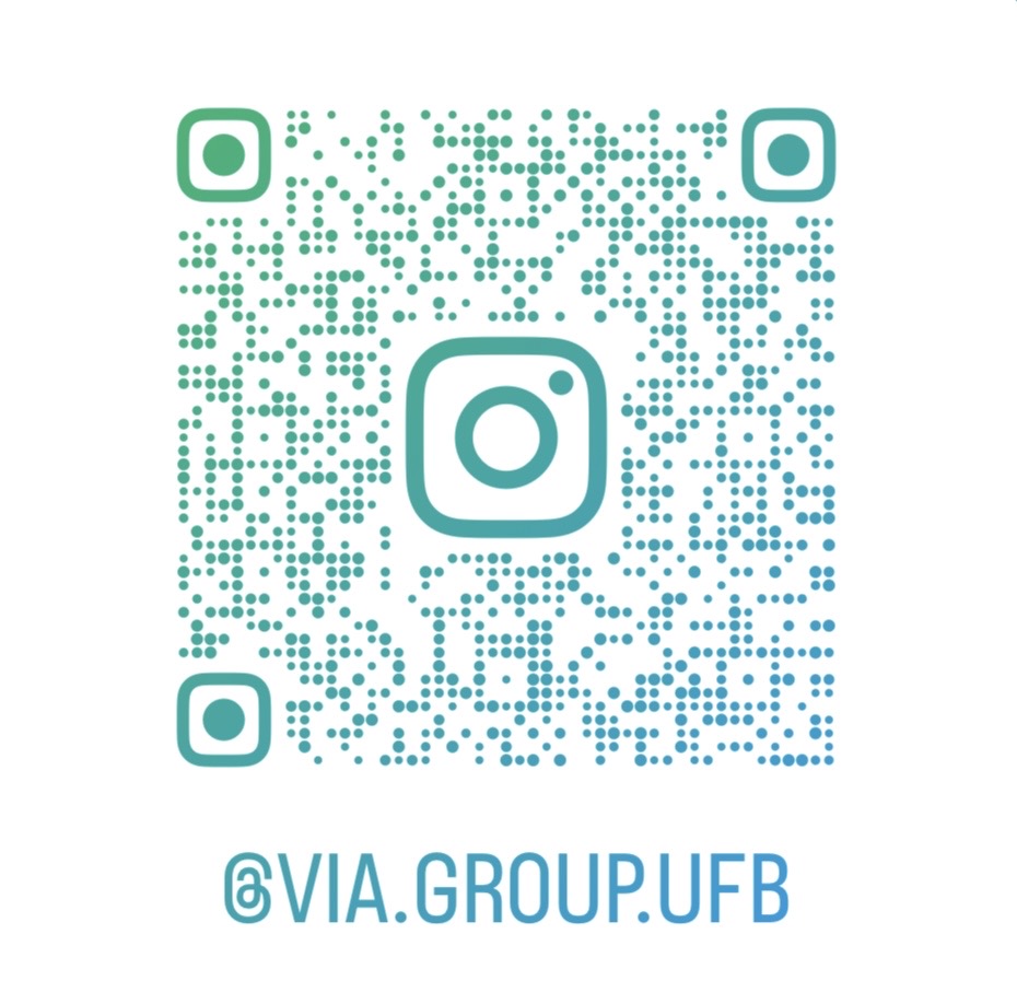 Instagram VIA.GROUP.UFBを開くQRコード